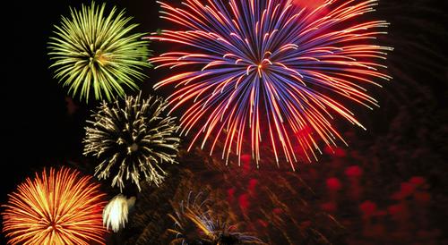 Feu d'artifice de la fête nationale